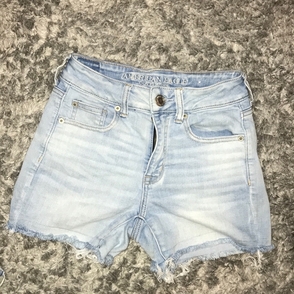 American eagle light blue shorts